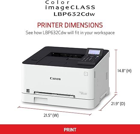 Canon Color imageCLASS LBP632Cdw Wireless Mobile Ready