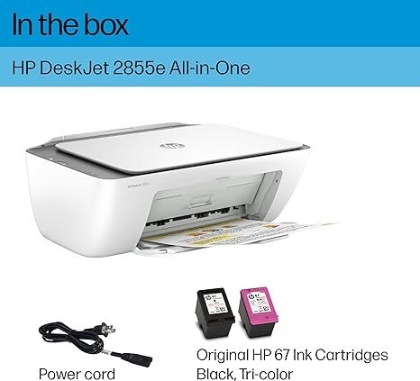 HP DeskJet 2855e Wireless All-in-One Color Inkjet Printer