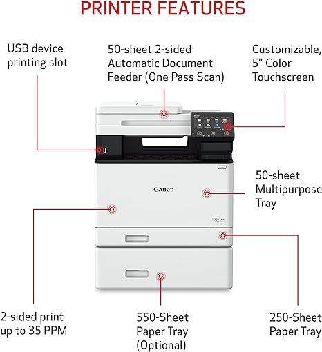 Canon® imageCLASS® MF753Cdw Wireless Laser