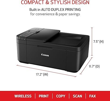 Canon PIXMA TR4720 All-in-One Wireless Printer for Home