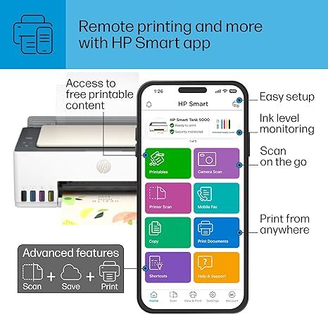 HP Smart-Tank 5000 Wireless All-in-One Ink-Tank Printer