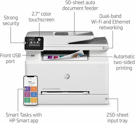 HP Color LaserJet Pro M283fdw Wireless All-in-One Laser