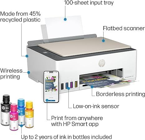 HP Smart-Tank 5000 Wireless All-in-One Ink-Tank Printer