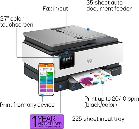 HP OfficeJet Pro 8139e Wireless All-in-One Color Inkjet